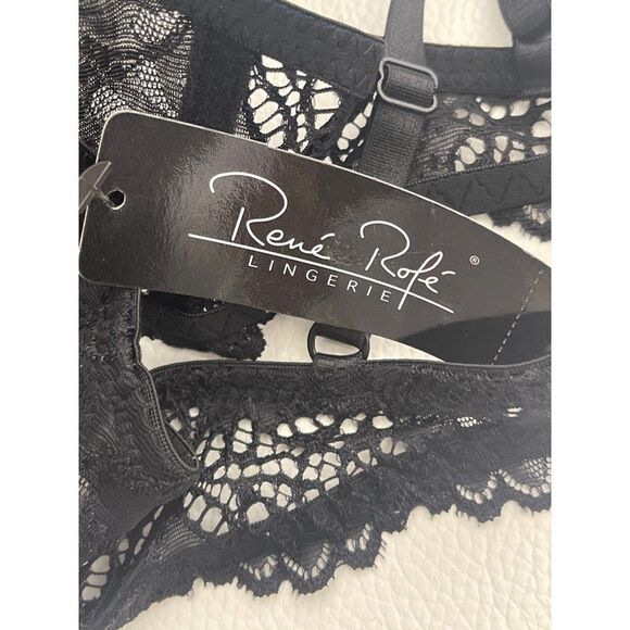 Rene Rofe Lingerie Black Push-Up Bra Size 34C NWT - Picture 8 of 9